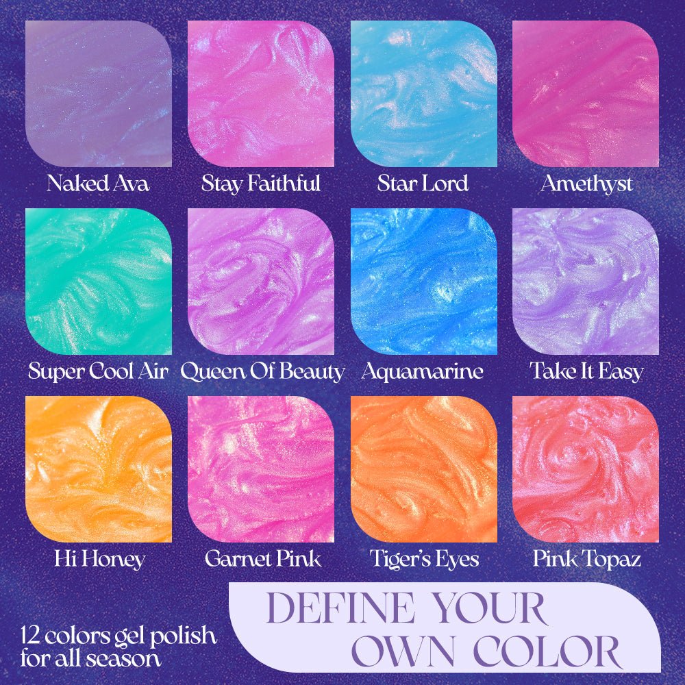 LDS 08 Take It Easy - Gel Polish 0.5 oz - Shell Aurora - DTK Nail Supply