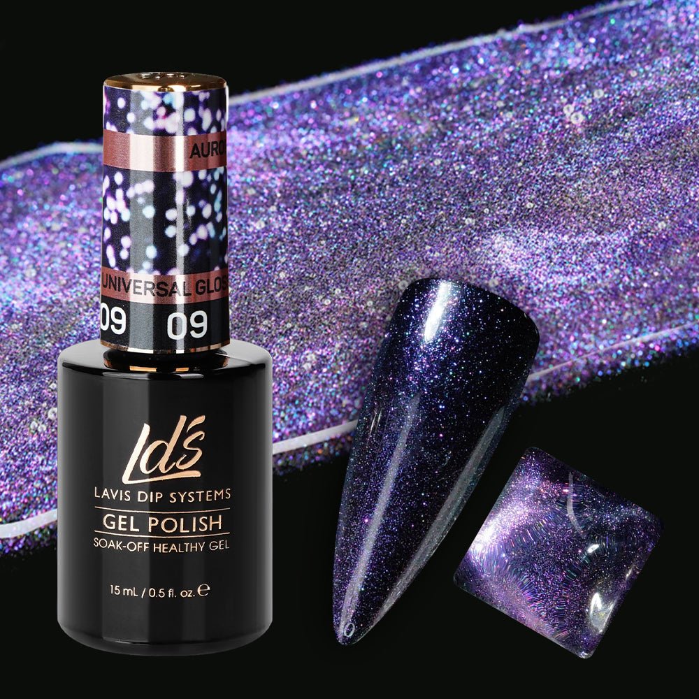 LDS 09 Universal Glossy - Gel Polish 0.5 oz - Aurora Top Coat - DTK Nail Supply
