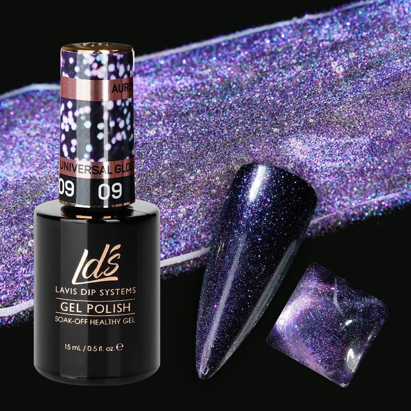 LDS 09 Universal Glossy - Gel Polish 0.5 oz - Aurora Top Coat - DTK Nail Supply