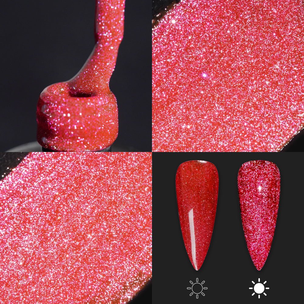 LDS 10 - Gel Polish 0.5 oz - Super Sparkle Reflective Collection - DTK Nail Supply