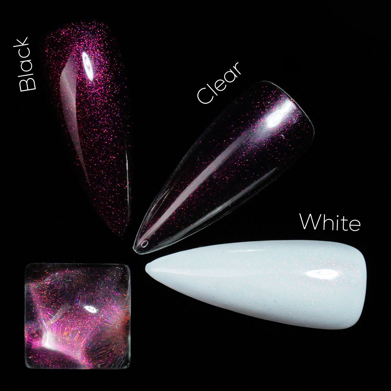 LDS 10 Purple Gems - Gel Polish 0.5 oz - Aurora Top Coat - DTK Nail Supply