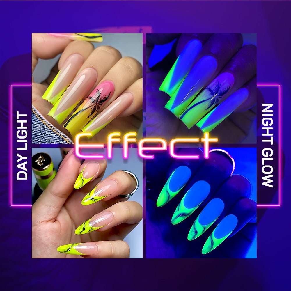 LDS 10 Sea Foam - Gel Polish 0.5 oz - Glow In The Dark - DTK Nail Supply