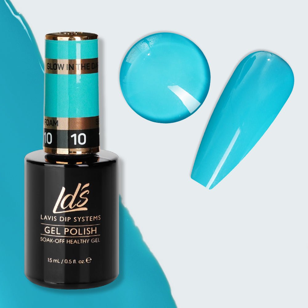 LDS 10 Sea Foam - Gel Polish 0.5 oz - Glow In The Dark - DTK Nail Supply