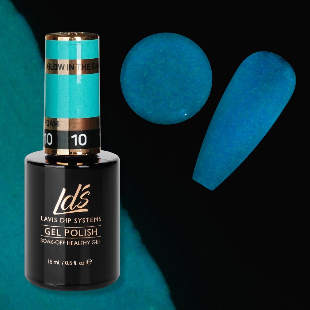 LDS 10 Sea Foam - Gel Polish 0.5 oz - Glow In The Dark - DTK Nail Supply