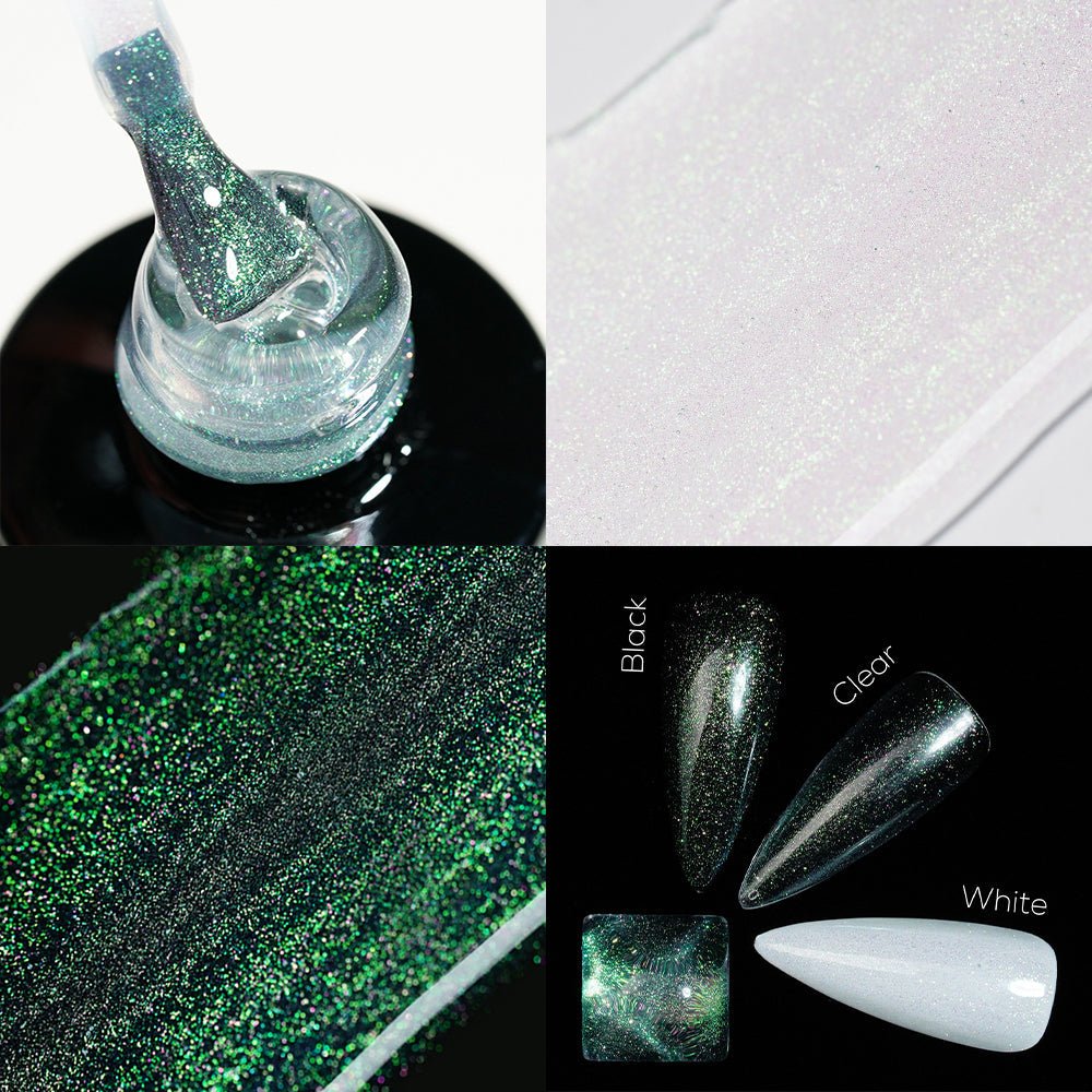 LDS 11 Making Glass Green - Gel Polish 0.5 oz - Aurora Top Coat - DTK Nail Supply