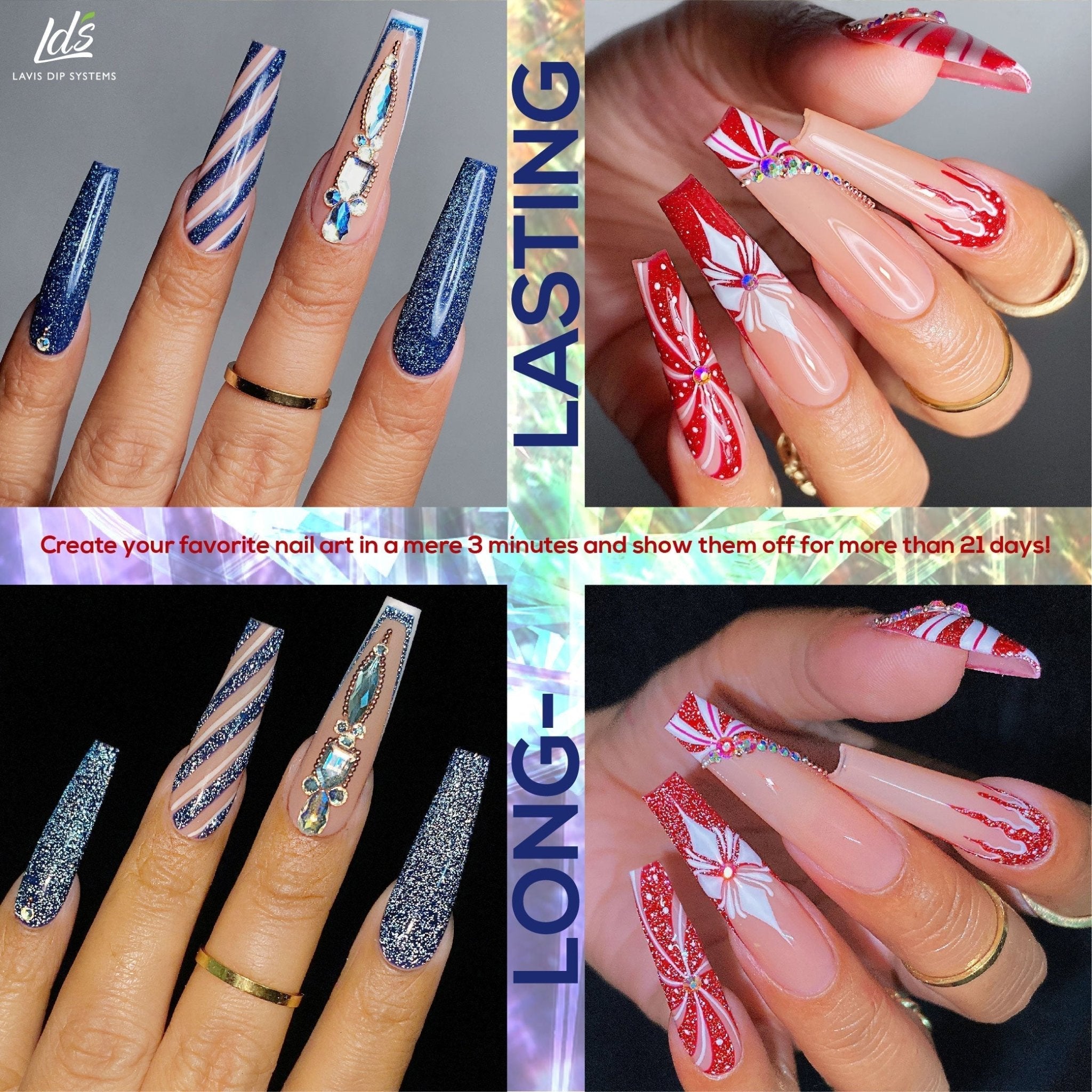 LDS 11 Play To Wine (ver2) - Gel Polish 0.5 oz - Diamond Reflective Glitter - DTK Nail Supply