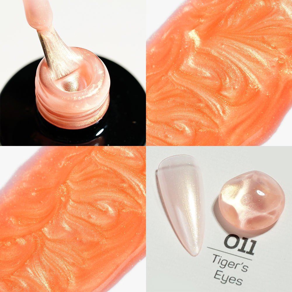 LDS 11 Tiger's Eyes - Gel Polish 0.5 oz - Shell Aurora - DTK Nail Supply