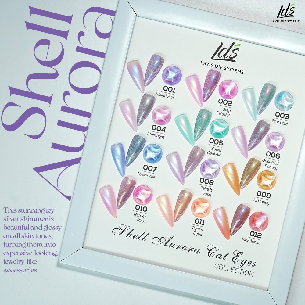 LDS 11 Tiger's Eyes - Gel Polish 0.5 oz - Shell Aurora - DTK Nail Supply