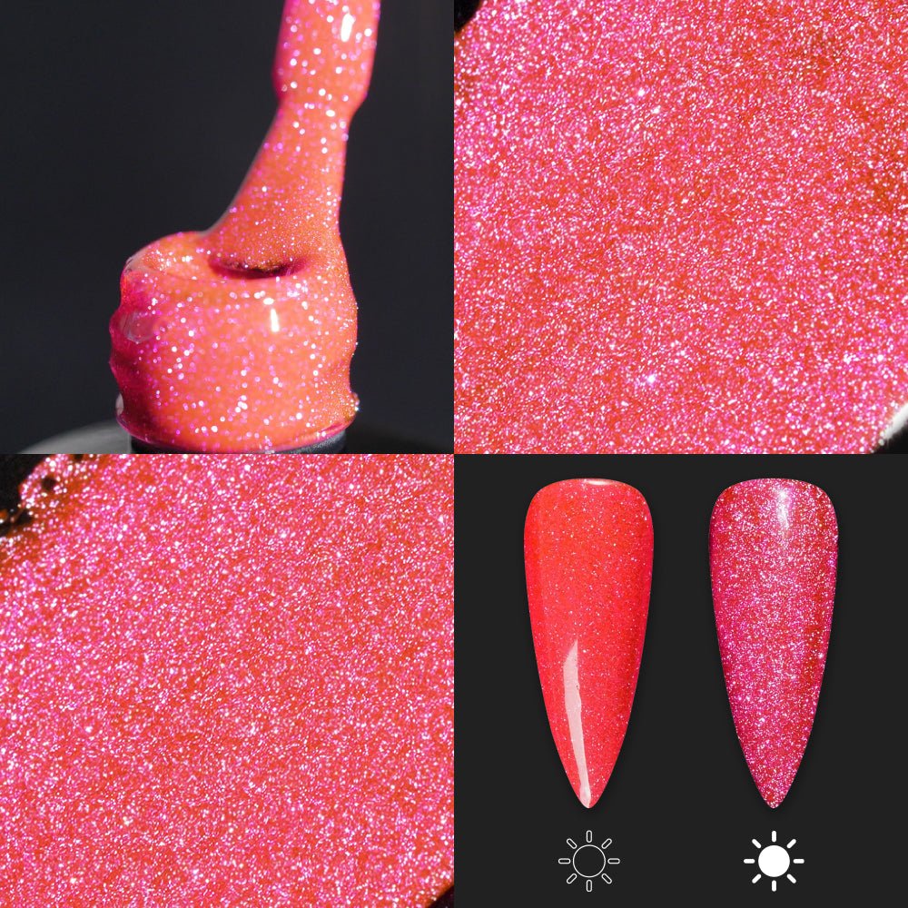 LDS 12 - Gel Polish 0.5 oz - Super Sparkle Reflective Collection - DTK Nail Supply