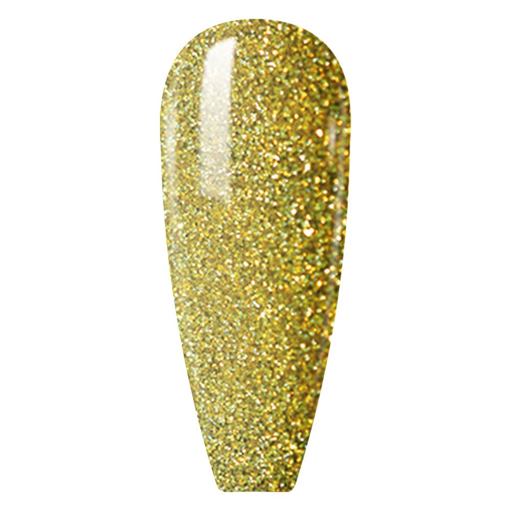 LDS 12 Gold Rush - Gel Polish 0.5 oz - Diamond Reflective Glitter Collection - DTK Nail Supply