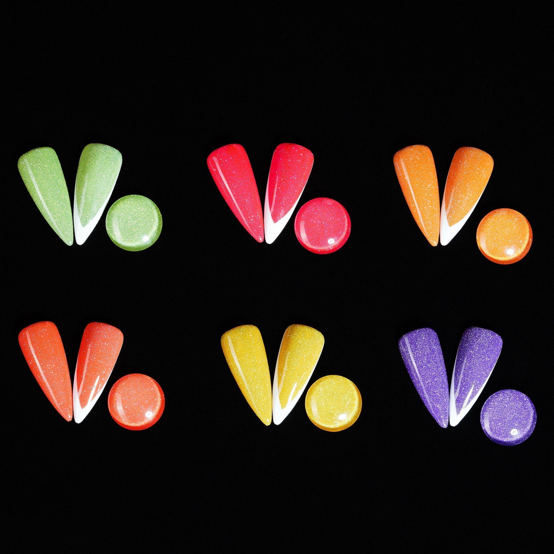 LDS 5 Golden Apple - Gel Polish 0.5 oz - Reflective Glitter Glow In The Dark - DTK Nail Supply