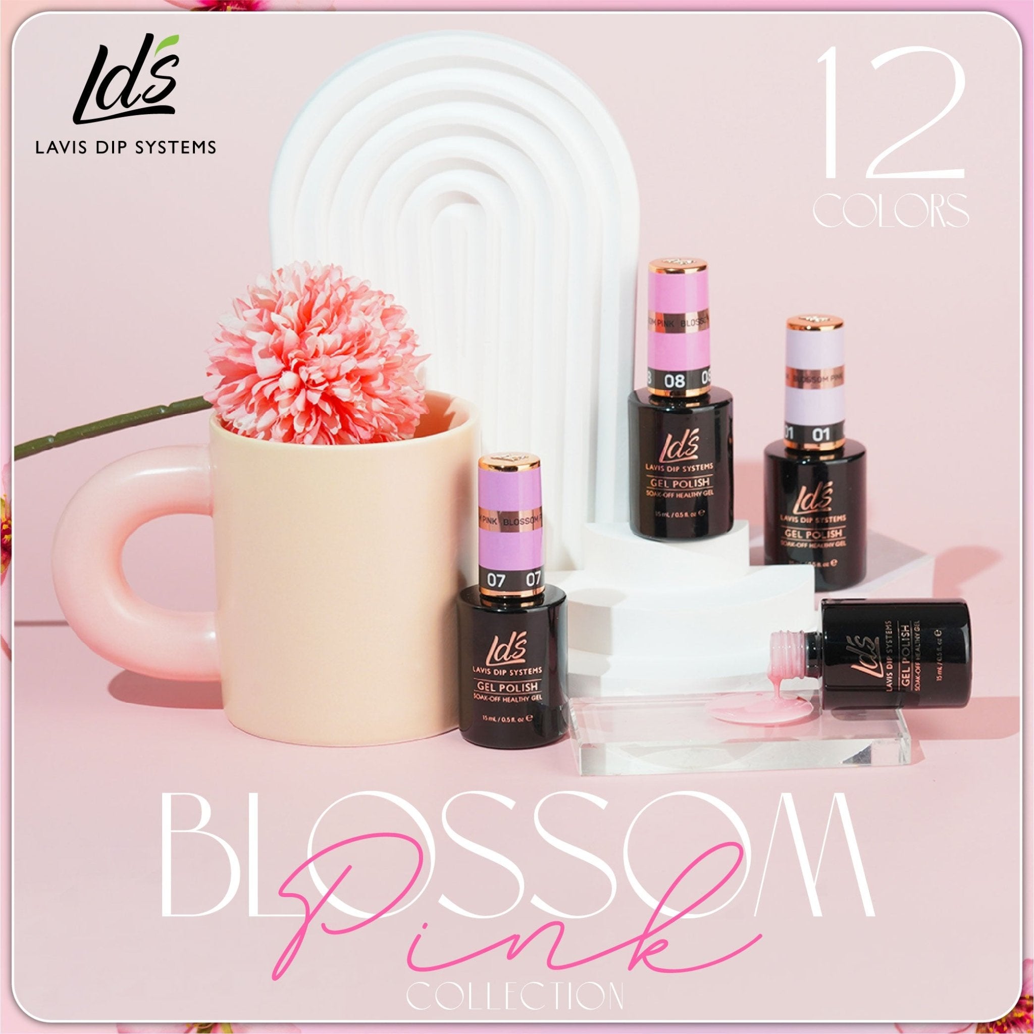 LDS BP - 07 - Blossom Pink Collection - DTK Nail Supply