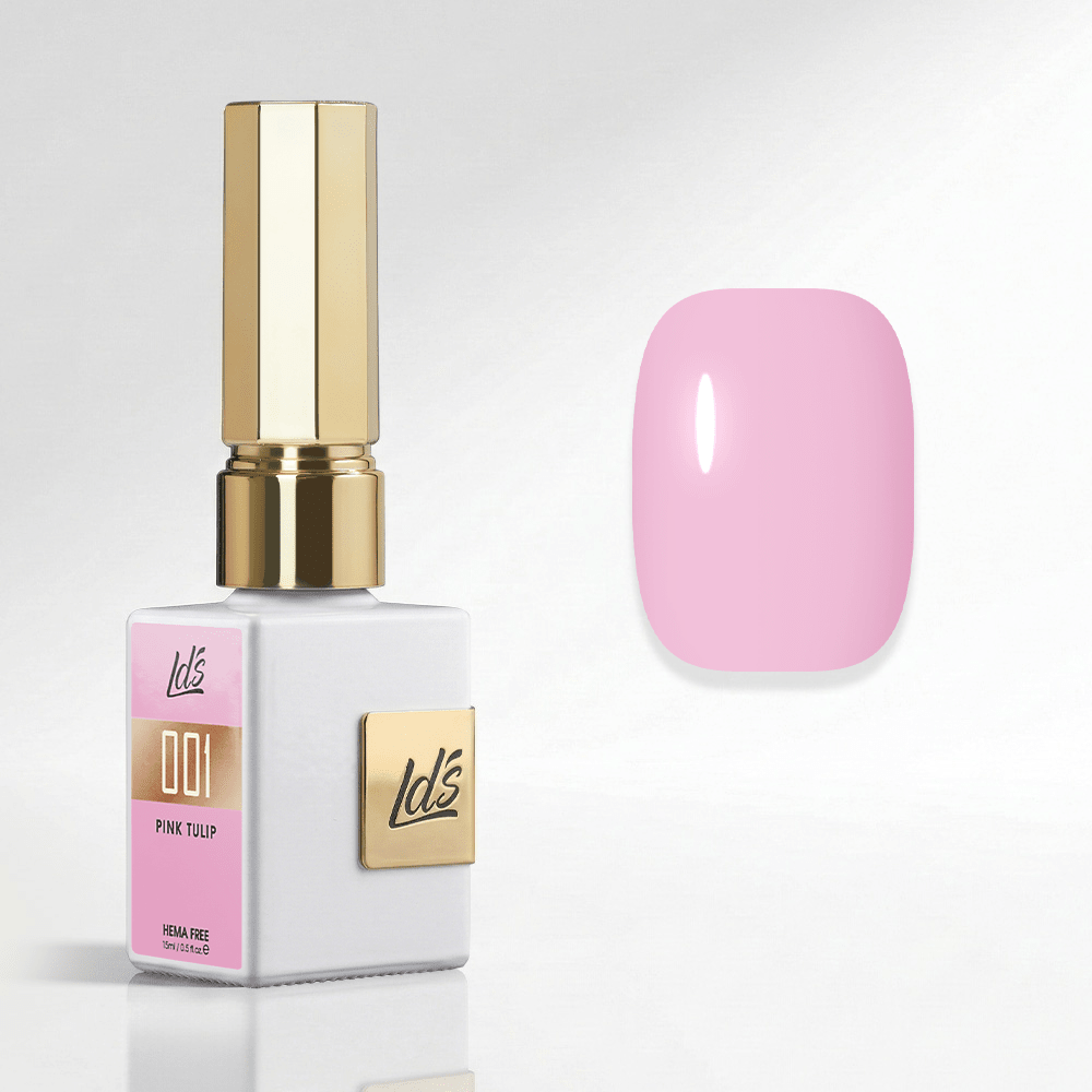 LDS Color Craze Gel Nail Polish - 001 Pink Tulip - 0.5oz - DTK Nail Supply