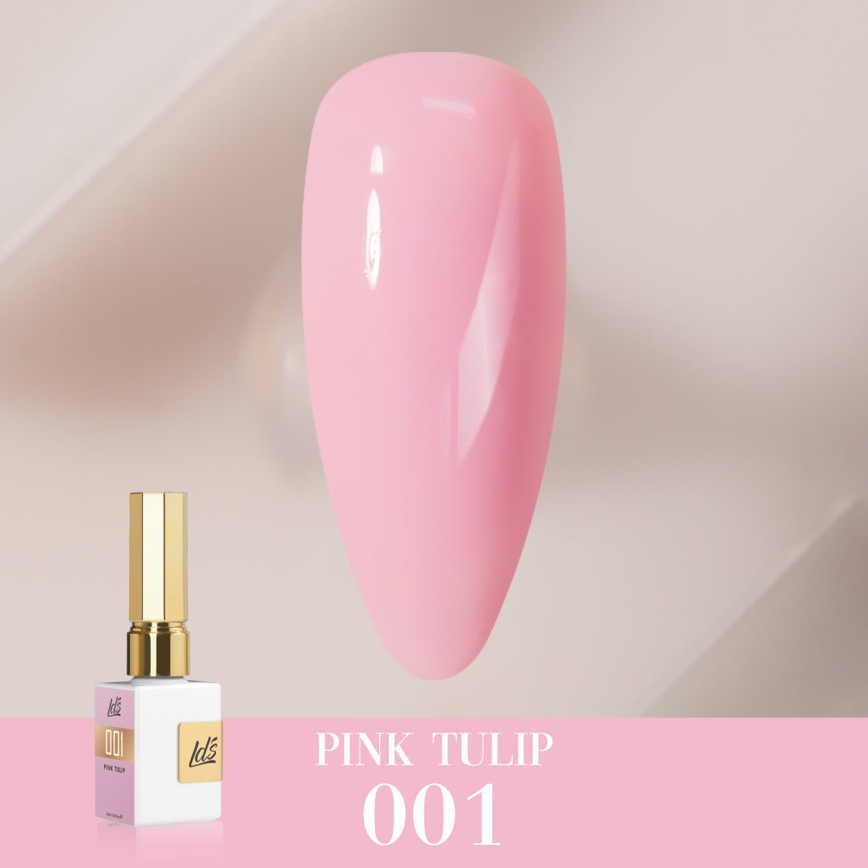 LDS Color Craze Gel Nail Polish - 001 Pink Tulip - 0.5oz - DTK Nail Supply