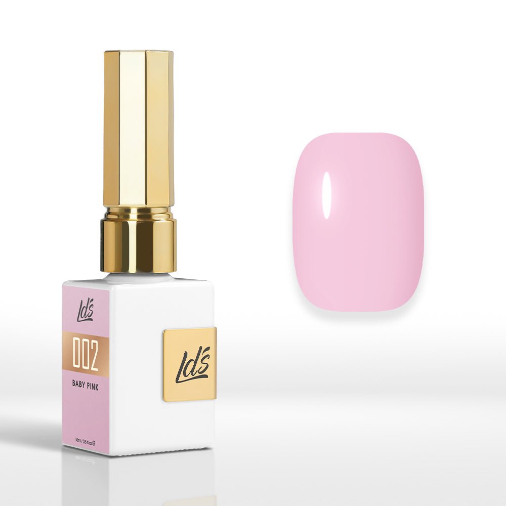 LDS Color Craze Gel Nail Polish - 002 Baby Pink - 0.5oz - DTK Nail Supply