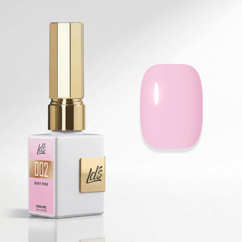 LDS Color Craze Gel Nail Polish - 002 Baby Pink - 0.5oz - DTK Nail Supply