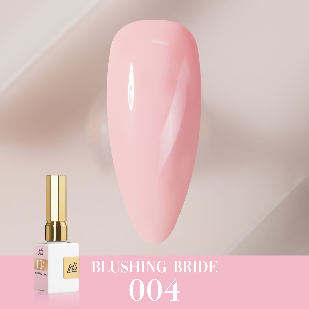 LDS Color Craze Gel Nail Polish - 004 Blushing Bride - 0.5oz - DTK Nail Supply
