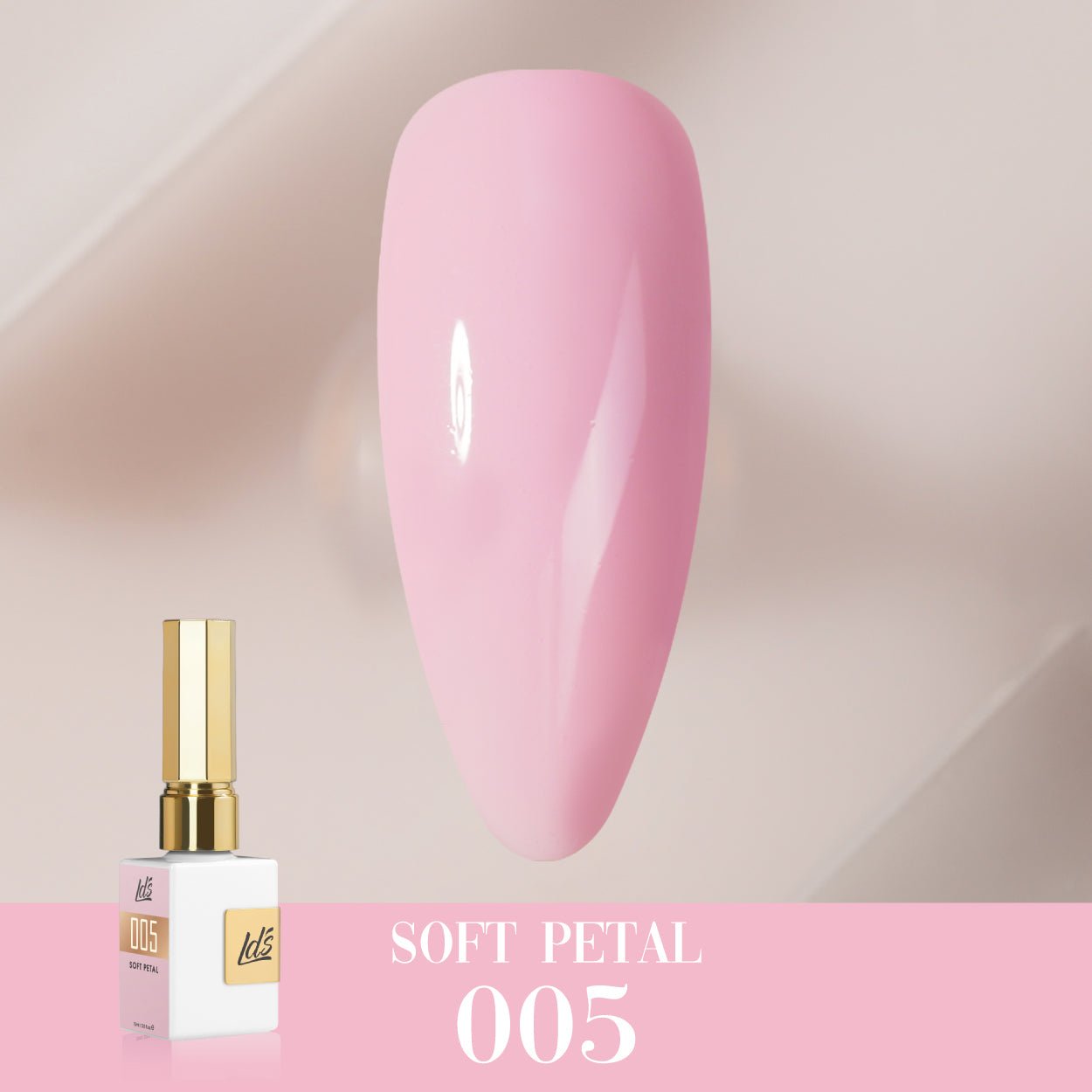 LDS Color Craze Gel Nail Polish - 005 Soft Petal - 0.5oz - DTK Nail Supply