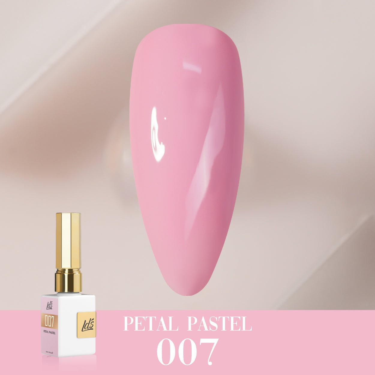 LDS Color Craze Gel Nail Polish - 007 Petal Pastel - 0.5oz - DTK Nail Supply