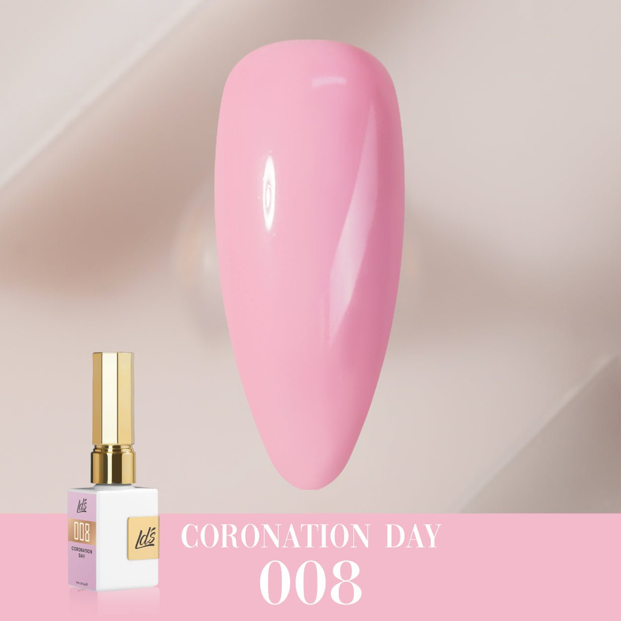 LDS Color Craze Gel Nail Polish - 008 Coronation Day - 0.5oz - DTK Nail Supply