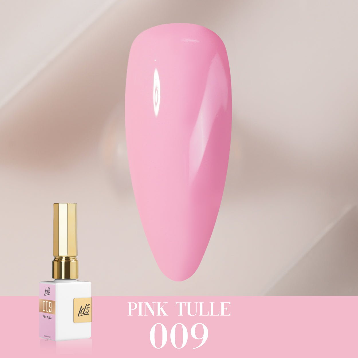 LDS Color Craze Gel Nail Polish - 009 Pink Tulle - 0.5oz - DTK Nail Supply