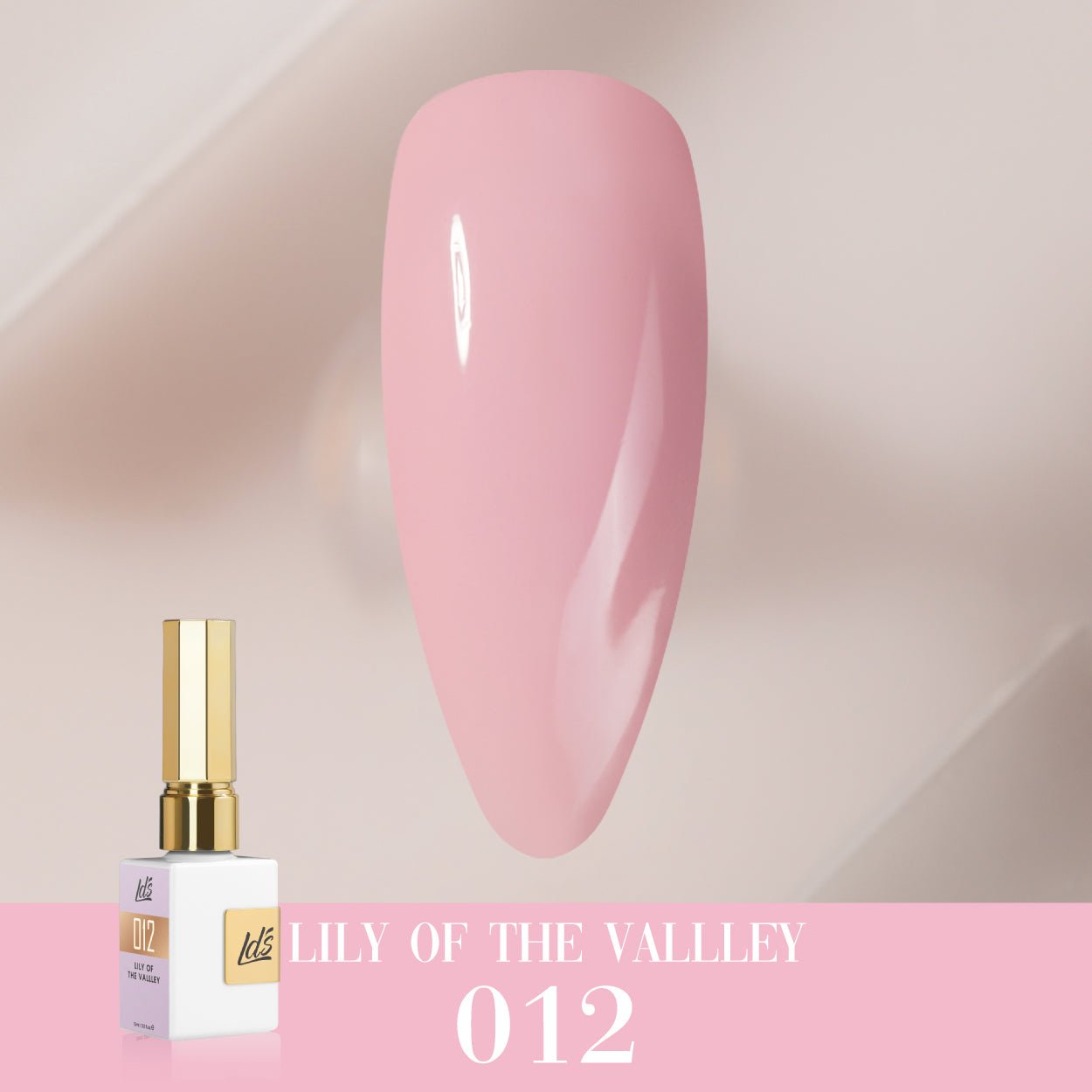 LDS Color Craze Gel Nail Polish - 012 Lily of the Vallley - 0.5oz - DTK Nail Supply
