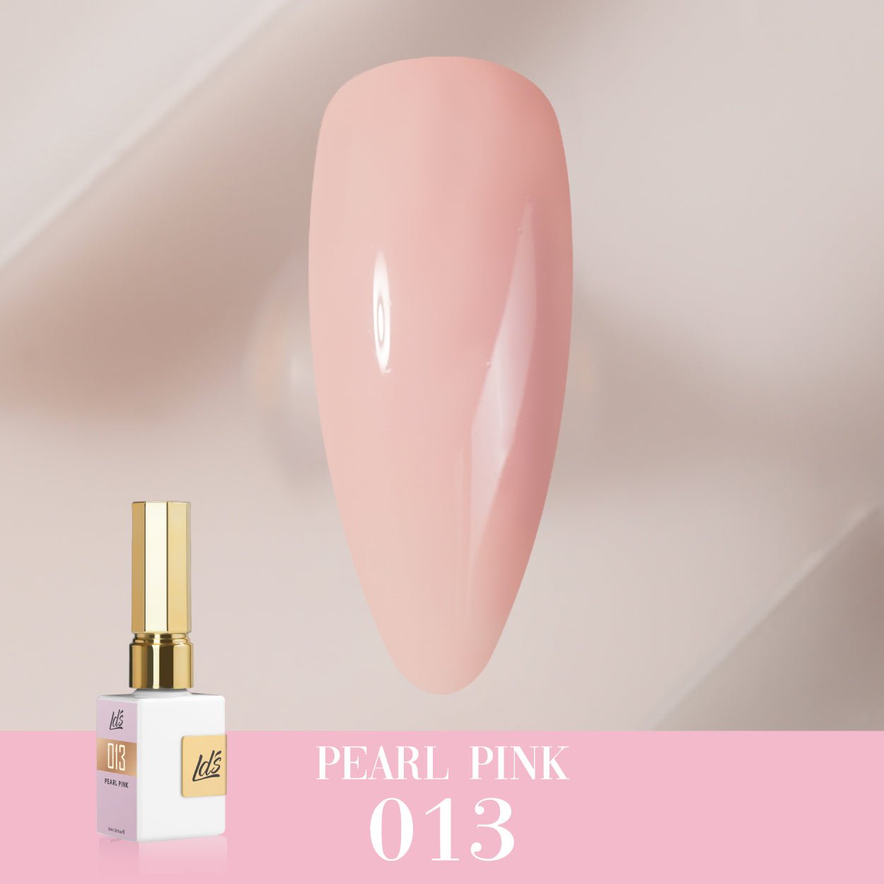LDS Color Craze Gel Nail Polish - 013 Pearl Pink - 0.5oz - DTK Nail Supply