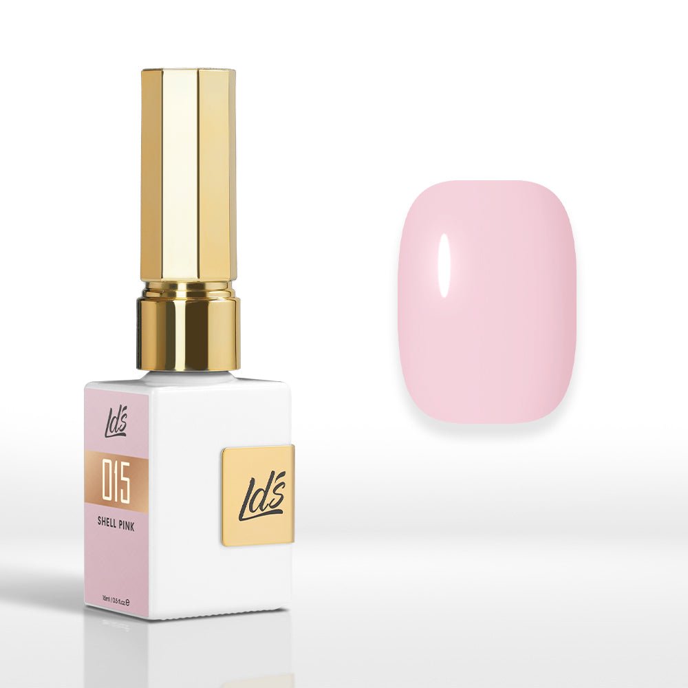 LDS Color Craze Gel Nail Polish - 015 Shell Pink - 0.5oz - DTK Nail Supply
