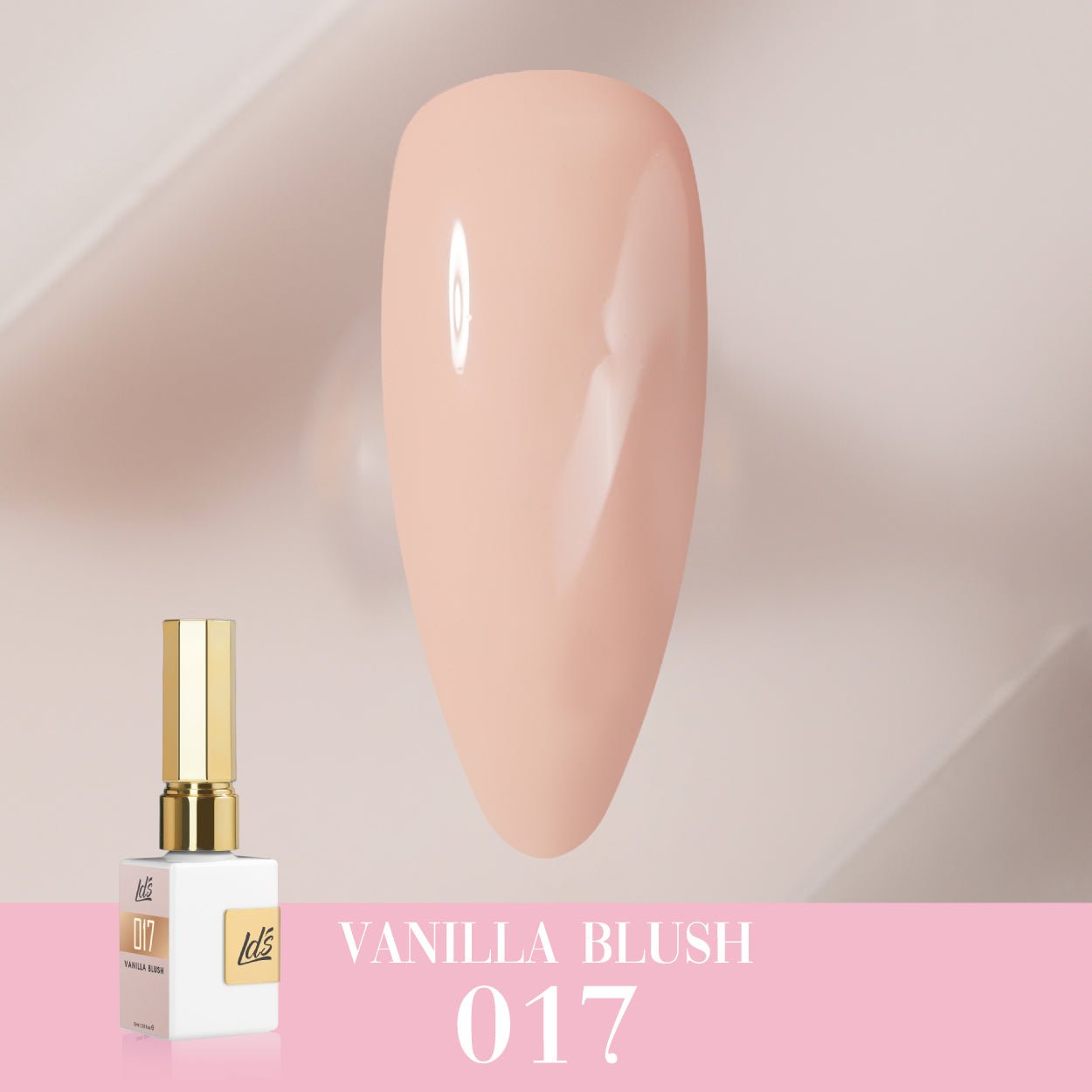 LDS Color Craze Gel Nail Polish - 017 Vanilla Blush - 0.5oz - DTK Nail Supply