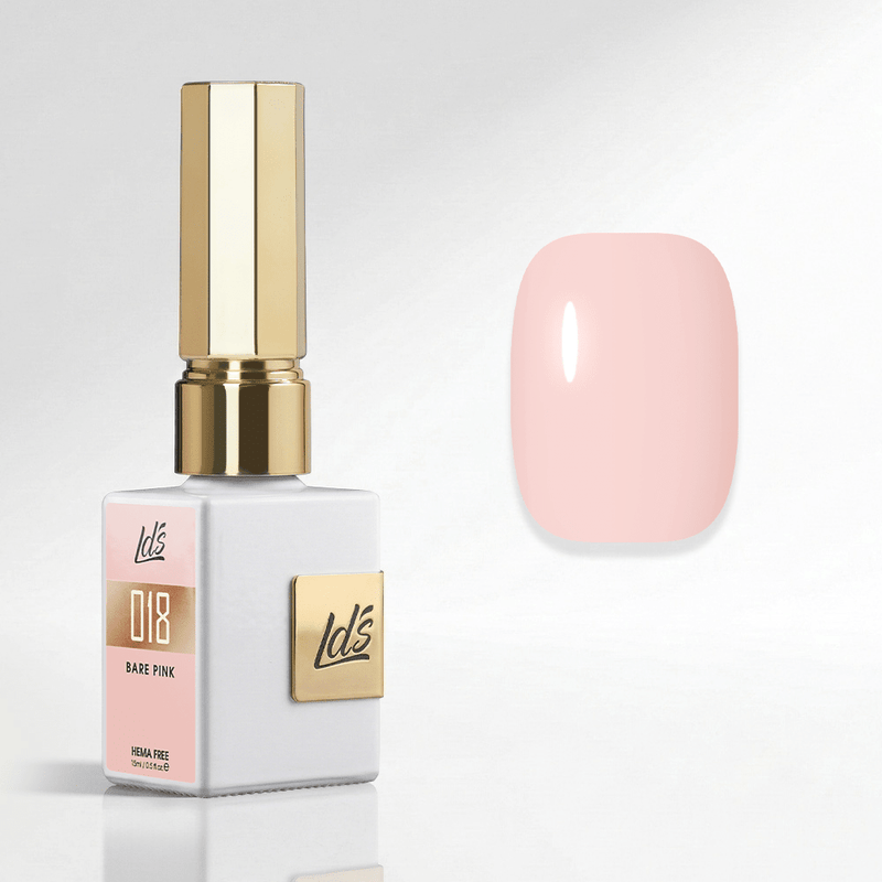 LDS Color Craze Gel Nail Polish - 018 Bare Pink - 0.5oz - DTK Nail Supply