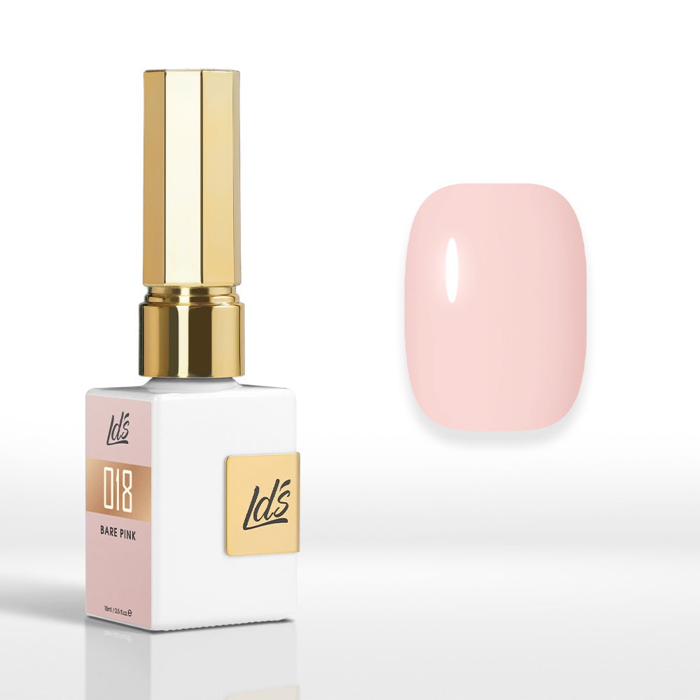 LDS Color Craze Gel Nail Polish - 018 Bare Pink - 0.5oz - DTK Nail Supply