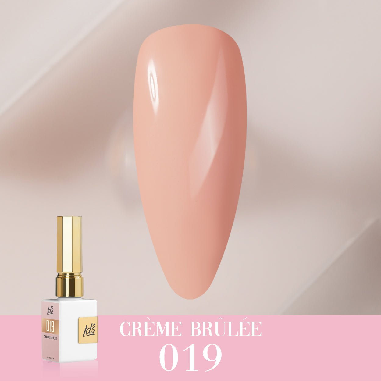 LDS Color Craze Gel Nail Polish - 019 Crème brûlée - 0.5oz - DTK Nail Supply