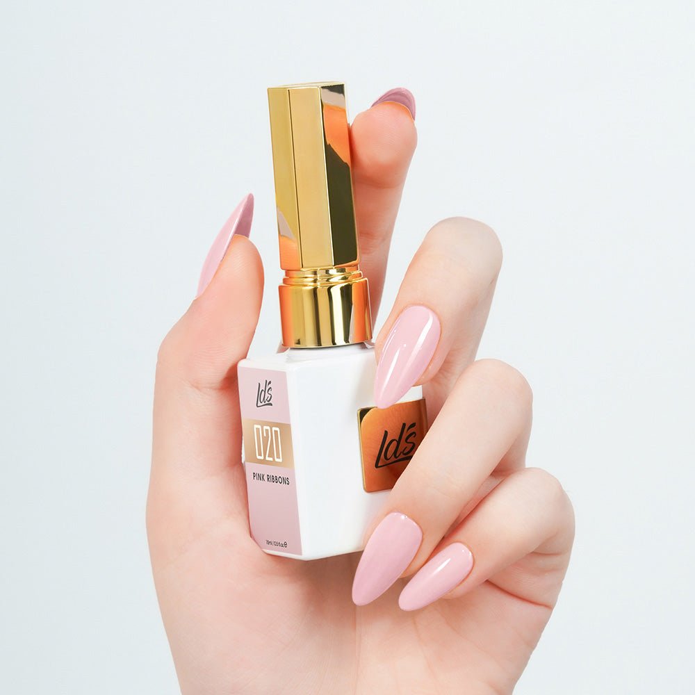 LDS Color Craze Gel Nail Polish - 020 Pink Ribbons - 0.5oz - DTK Nail Supply