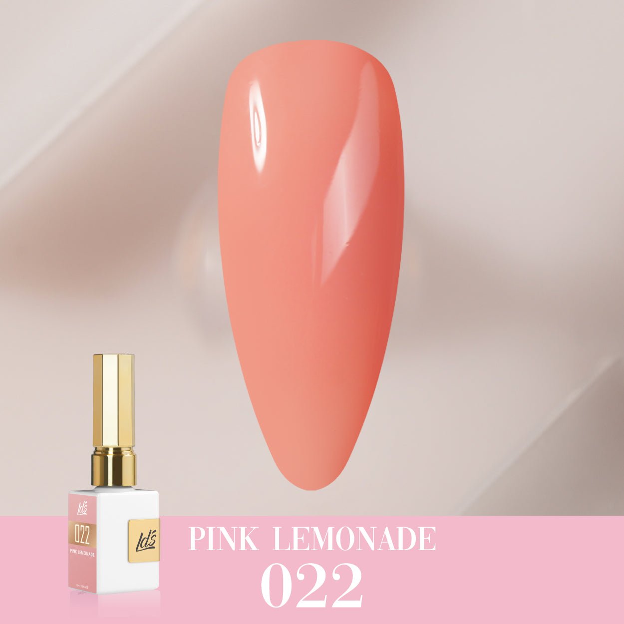 LDS Color Craze Gel Nail Polish - 022 Pink Lemonade - 0.5oz - DTK Nail Supply