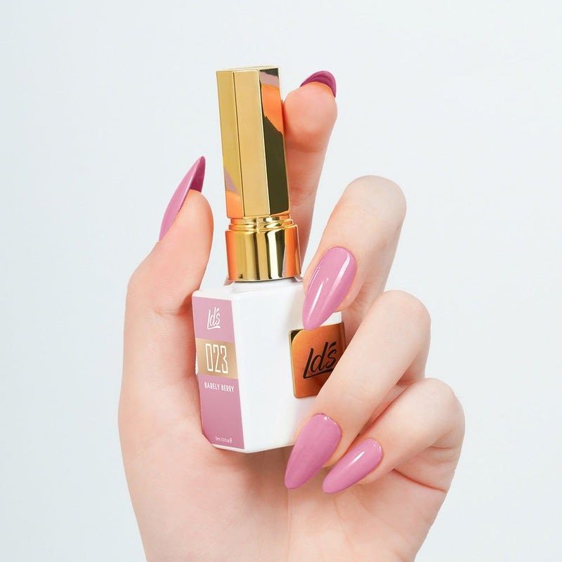LDS Color Craze Gel Nail Polish - 023 Barely Berry - 0.5oz - DTK Nail Supply