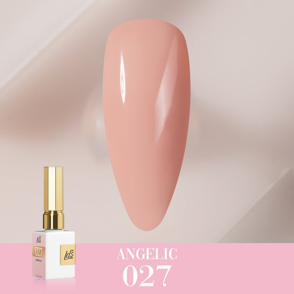 LDS Color Craze Gel Nail Polish - 027 Angelic - 0.5oz - DTK Nail Supply