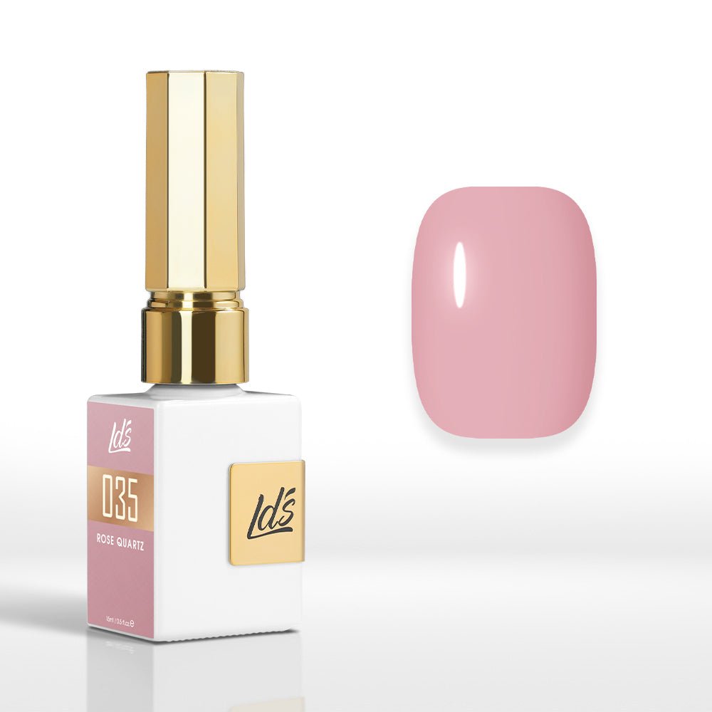 LDS Color Craze Gel Nail Polish - 035 Rose Quartz - 0.5oz - DTK Nail Supply