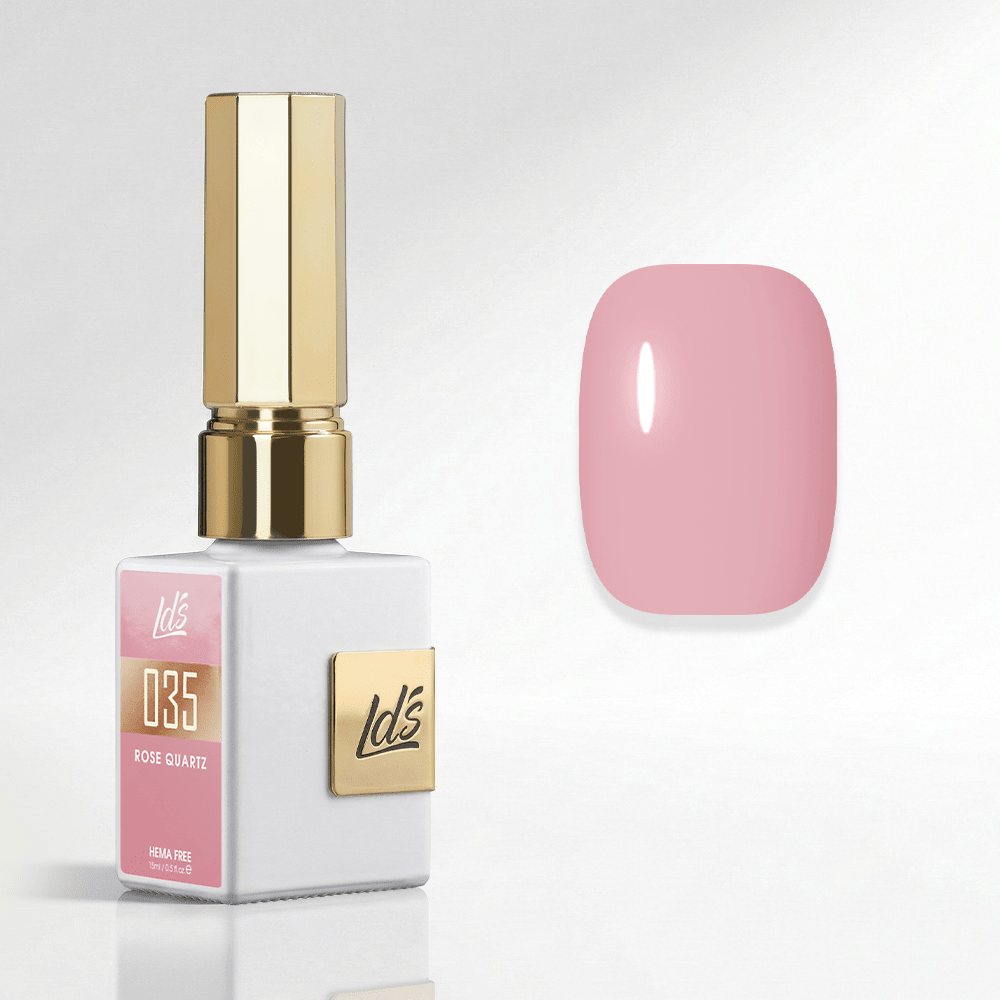LDS Color Craze Gel Nail Polish - 035 Rose Quartz - 0.5oz - DTK Nail Supply