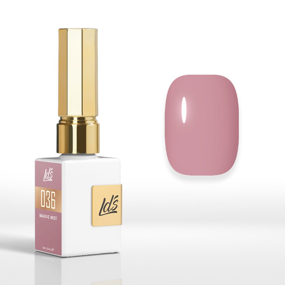 LDS Color Craze Gel Nail Polish - 036 Mauve Mist - 0.5oz - DTK Nail Supply