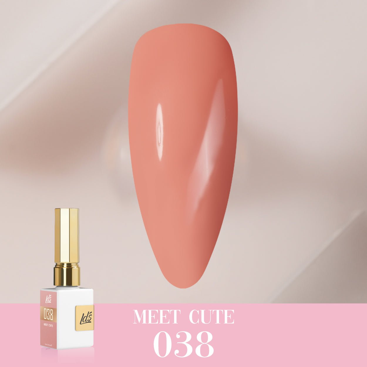 LDS Color Craze Gel Nail Polish - 038 Meet Cute - 0.5oz - DTK Nail Supply