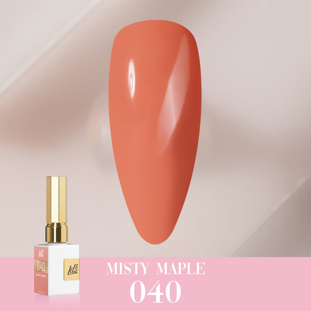 LDS Color Craze Gel Nail Polish - 040 Misty Maple - 0.5oz - DTK Nail Supply