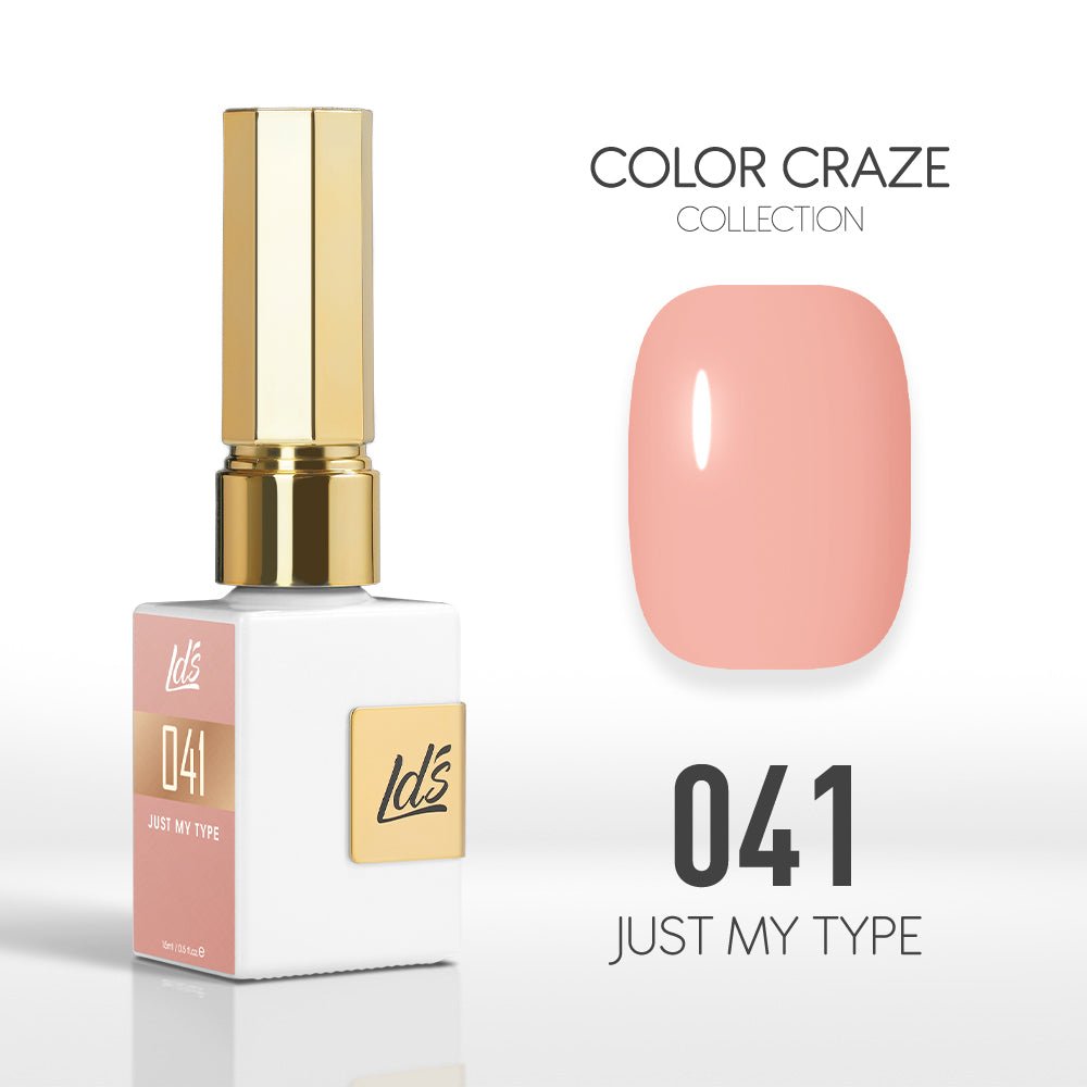 LDS Color Craze Gel Nail Polish - 041 Just My Type - 0.5oz - DTK Nail Supply