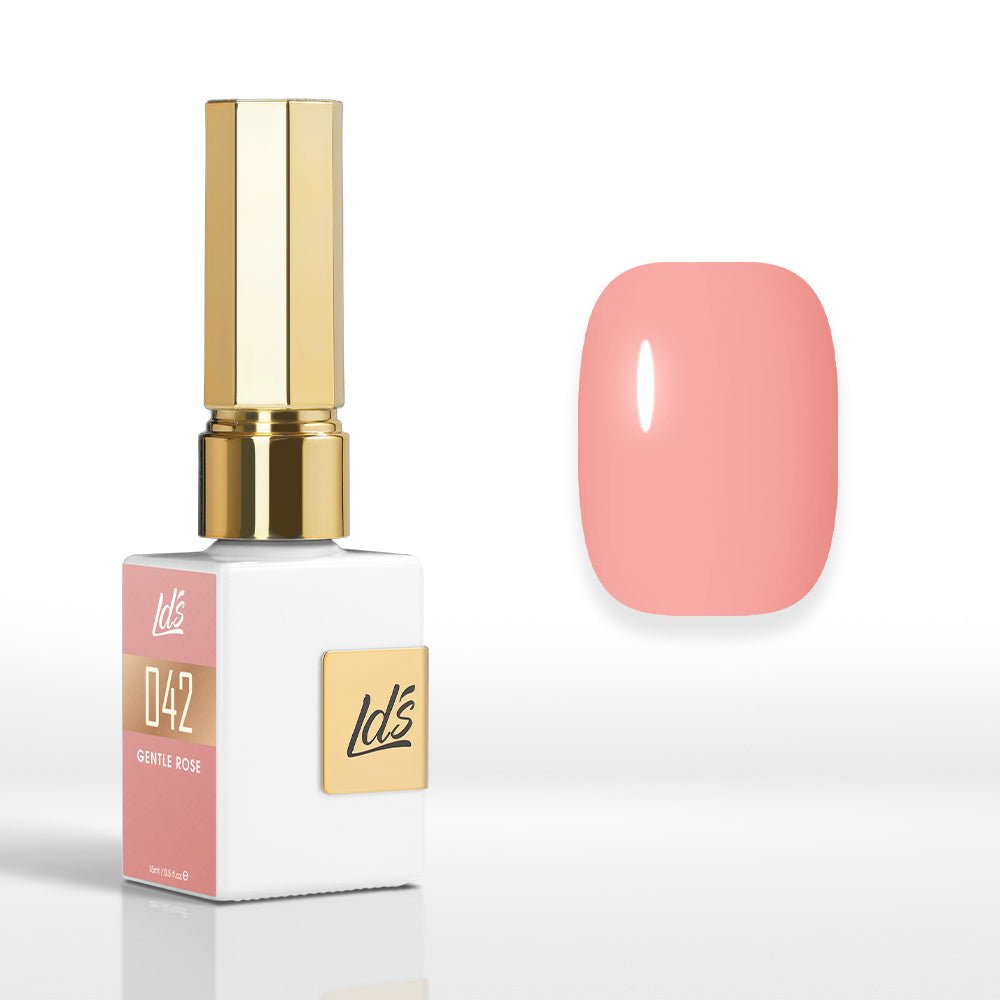 LDS Color Craze Gel Nail Polish - 042 Gentle Rose - 0.5oz - DTK Nail Supply