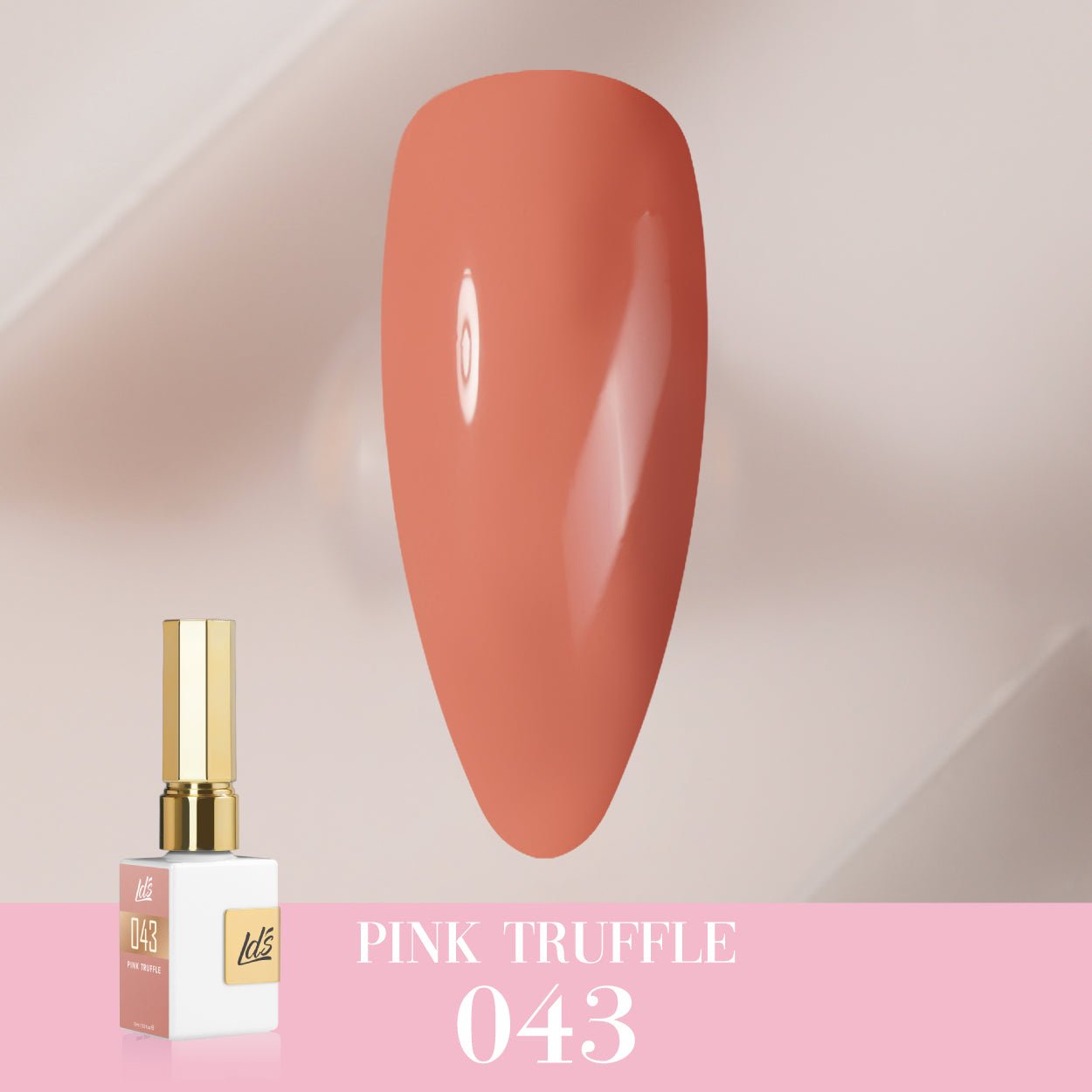 LDS Color Craze Gel Nail Polish - 043 Pink Truffle - 0.5oz - DTK Nail Supply