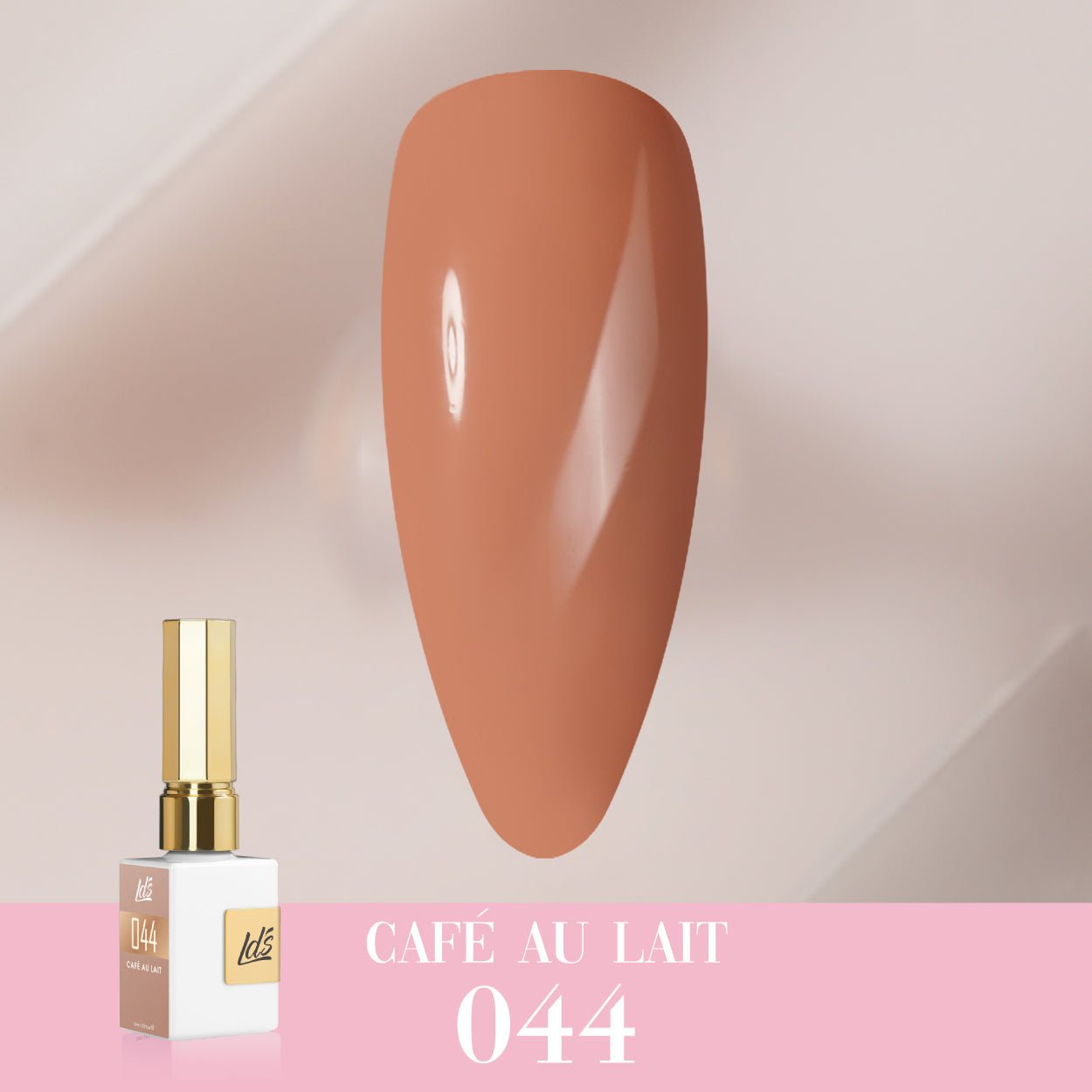 LDS Color Craze Gel Nail Polish - 044 Café Au Lait - 0.5oz - DTK Nail Supply