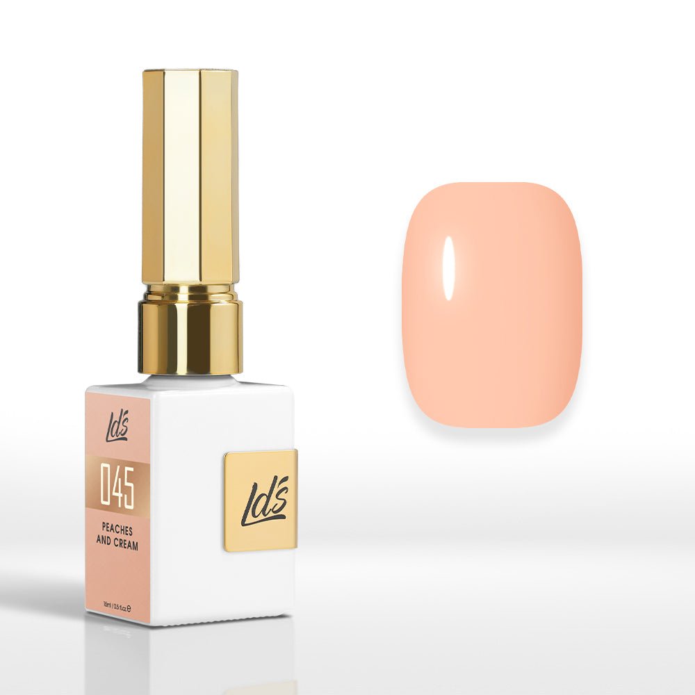 LDS Color Craze Gel Nail Polish - 045 Peaches and Cream - 0.5oz - DTK Nail Supply