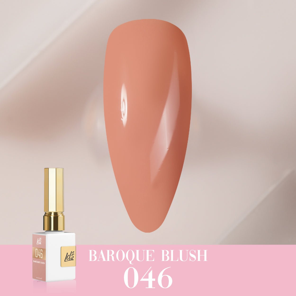 LDS Color Craze Gel Nail Polish - 046 Baroque Blush - 0.5oz - DTK Nail Supply