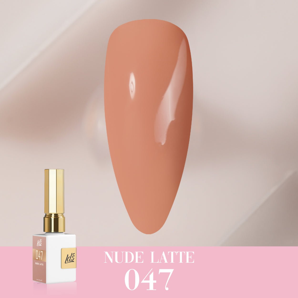 LDS Color Craze Gel Nail Polish - 047 Nude Latte - 0.5oz - DTK Nail Supply