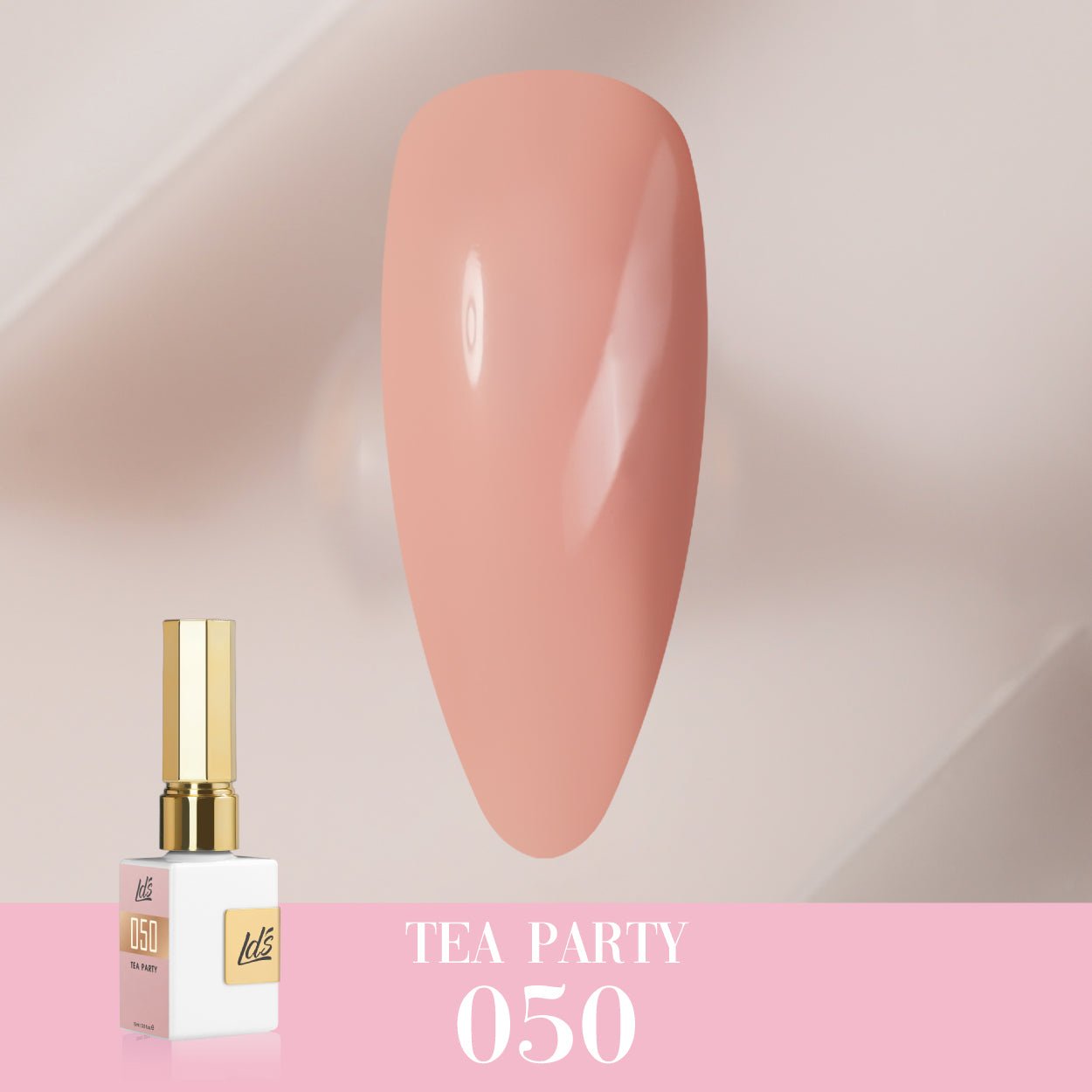 LDS Color Craze Gel Nail Polish - 050 Tea Party - 0.5oz - DTK Nail Supply