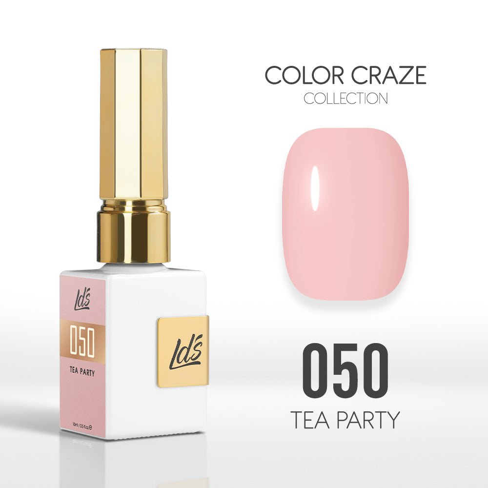 LDS Color Craze Gel Nail Polish - 050 Tea Party - 0.5oz - DTK Nail Supply